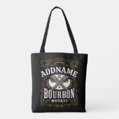 Personalisiertes Bourbon Vintag Guns Whiskey-Label Tasche (Rückseite)