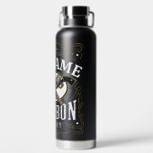 Personalisiertes Bourbon Vintag Guns Whiskey-Label Trinkflasche (Rückseite)