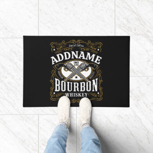 Personalisiertes Bourbon-Vintage-Gewehr-Whiskey-Et Fußmatte