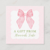 Personalisiertes Bow-Rufen Begleitkarte (Vorderseite)