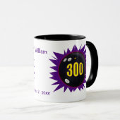 Personalisiertes Bowling 300 Spiel, Bowling Ball T Tasse (VorderseiteRechts)