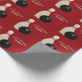 Personalisiertes Bowling-Geschenkpapier Geschenkpapier (Ecke)