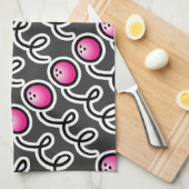 Personalisiertes Bowling-Handtuch für Bowlerinnen Küchentuch (Viertel Falte)