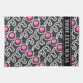 Personalisiertes Bowling-Handtuch für Bowlerinnen Küchentuch (Horizontal)