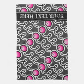 Personalisiertes Bowling-Handtuch für Bowlerinnen Küchentuch (Vertikal)