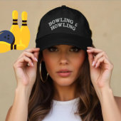 Personalisiertes Bowling-Howling-Geschenk für Spie Bestickte Baseballkappe