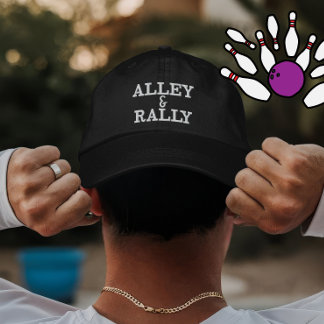 Personalisiertes Bowlingbahn-Team-Geschenk für Spi Bestickte Baseballkappe