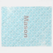 Personalisiertes Boy Room Modernes Arrow Muster Fleecedecke (Vorderseite (Horizontal))