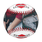 Personalisiertes Boyfriend-Foto Baseball (Vorderseite)