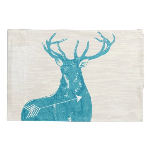 Personalisiertes Boy's Room Deer Arrow Muster Kissenbezug (Rückseite)