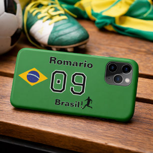 Personalisiertes Brasilien Fußball-Legende-Trikot  Case-Mate iPhone Hülle