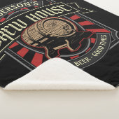 Personalisiertes Brauhaus Label Bier Brauen Bar Pu Sherpadecke (3/4)