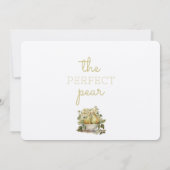 Personalisiertes braunes grünes Foto Save the Date Einladung (Rückseite)