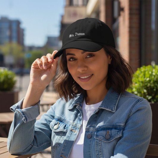 Personalisiertes Braut-Hochzeitsgeschenk, individu Bestickte Baseballkappe