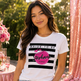 Personalisiertes Braut-to-Be-Glam-Junggesellinnena Tri-Blend Shirt