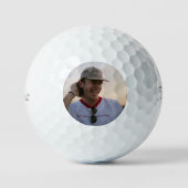 Personalisiertes Bräutigam-Gesicht Junggesellenabs Golfball (Vorderseite)