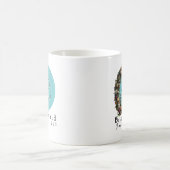 personalisiertes Brautjungfer-Monogramm Brautparty Kaffeetasse (Mittel)