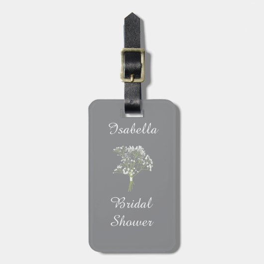 Personalisiertes Brautjungfern-Abschiedsgeschenk,  Gepäckanhänger (Vorderseite vertikal)