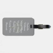 Personalisiertes Brautjungfern-Abschiedsgeschenk,  Gepäckanhänger (Rückseite horizontal)