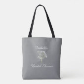 Personalisiertes Brautjungfern-Abschiedsgeschenk, Tasche (Rückseite)