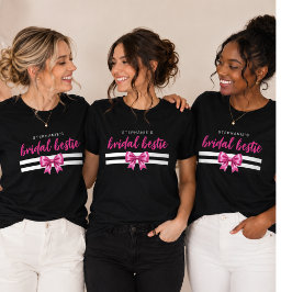 Personalisiertes Brautjungfern-Shirt 'Bridal Besti Tri-Blend Shirt