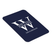 Personalisiertes Brautjunggesellen-Monogramm & Nam Magnet (Rechte Seite)