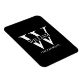 Personalisiertes Brautjunggesellen-Monogramm & Nam Magnet (Rechte Seite)