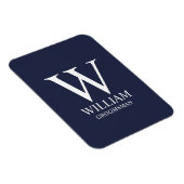 Personalisiertes Brautjunggesellen-Monogramm und - Magnet (Rechte Seite)
