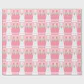 Personalisiertes bräutliches rosa geschenkpapier (Flach)