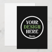Personalisiertes Brautpaar-Name-Design Einladung (Vorne/Hinten)