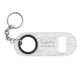 Personalisiertes Brautparty aus Whitewusch Mini Flaschenöffner
