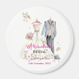 Personalisiertes Brautparty-Brautkleid Magnet