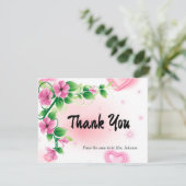 Personalisiertes Brautparty Dankeschön Karte (Stehend Vorderseite)