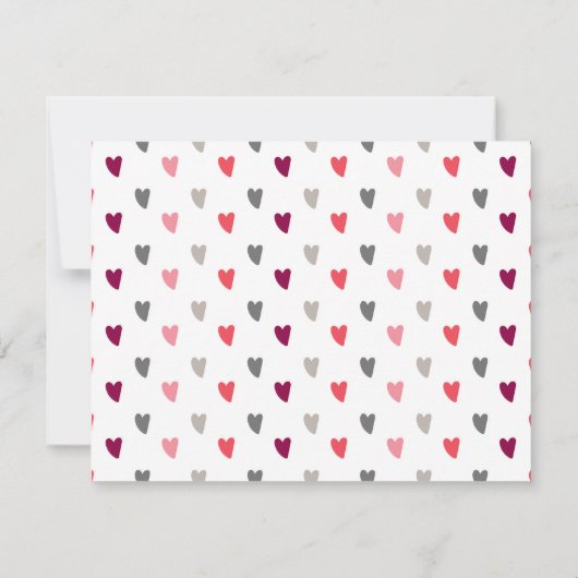 Personalisiertes Brautparty Dankeschön Karte (Rückseite)