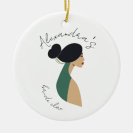 Personalisiertes Brautparty Gastgeschenk, Bachelor Keramik Ornament