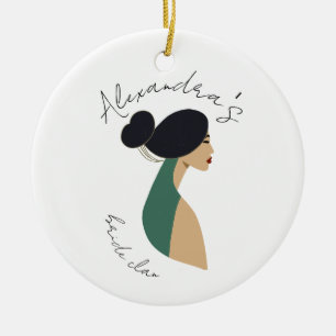 Personalisiertes Brautparty Gastgeschenk, Bachelor Keramik Ornament