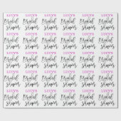 Personalisiertes Brautparty Geschenkpapier (Flach)