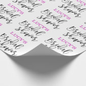 Personalisiertes Brautparty Geschenkpapier (Ecke)