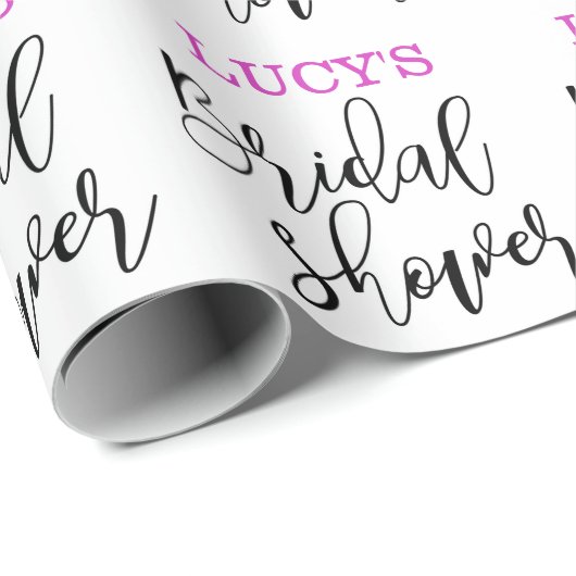 Personalisiertes Brautparty Geschenkpapier (Rolleneckpunkt)