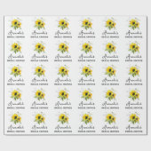Personalisiertes Brautparty-Geschenkpapier mit flo Geschenkpapier (Flach)