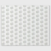 Personalisiertes Brautparty Grüner Kranz Geschenkpapier (Flach)