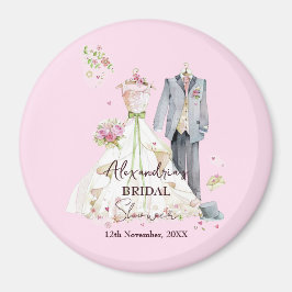 Personalisiertes Brautparty-Hochzeitskleid Magnet