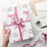 Personalisiertes Brautparty mit rosa Bow Geschenkpapier<br><div class="desc">Pink Bow Personalisiertes Brautparty Wrapping Paper. Perfekt für die trendigen Party-Themen "She's band the knot". Personalisieren Sie sich mit dem Namen und der Veranstaltung der zukünftigen Braut. © Kimbellished,  LLC</div>