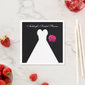 Personalisiertes Brautparty Papier Napkins Serviette (Beispiel)