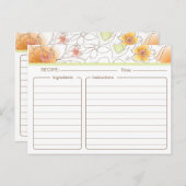 Personalisiertes Brautparty Rezept Karte (Vorne/Hinten)