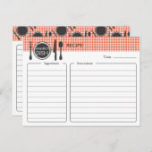 Personalisiertes Brautparty Rezept Karte (Vorne/Hinten)