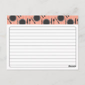 Personalisiertes Brautparty Rezept Karte (Rückseite)