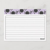 Personalisiertes Brautparty Rezept Karte (Rückseite)