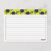 Personalisiertes Brautparty Rezept Karte (Rückseite)