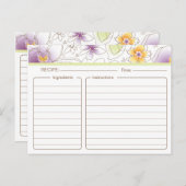 Personalisiertes Brautparty Rezept Karte (Vorne/Hinten)